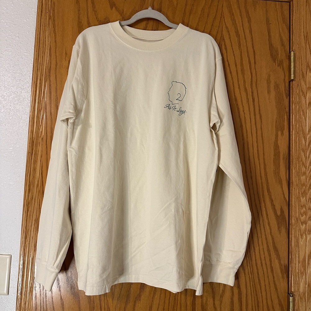 Infrathin Cream Long Sleeve “As It Says” Graphic Tee - NWOT - Size XL